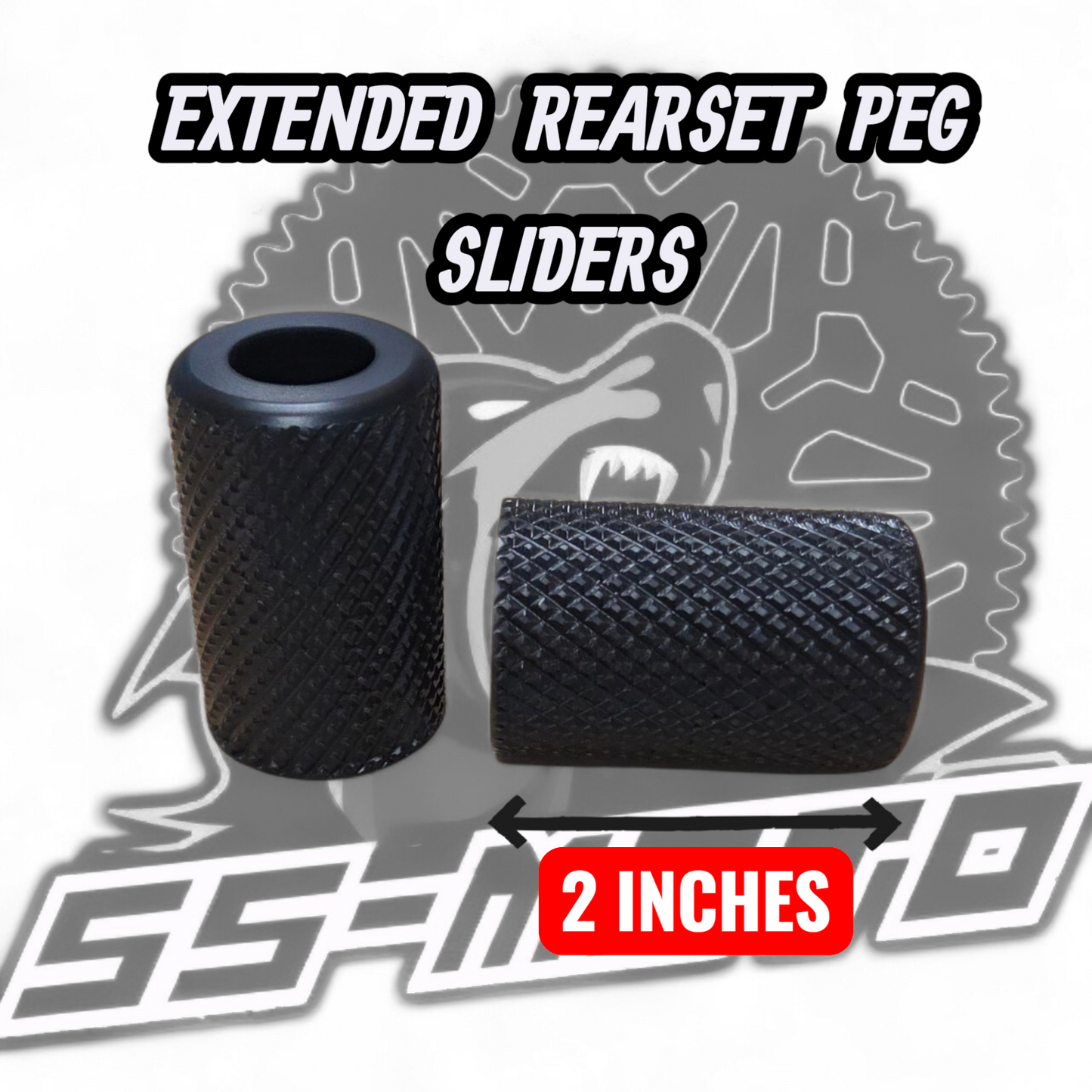 Extended Rearset Peg Sliders