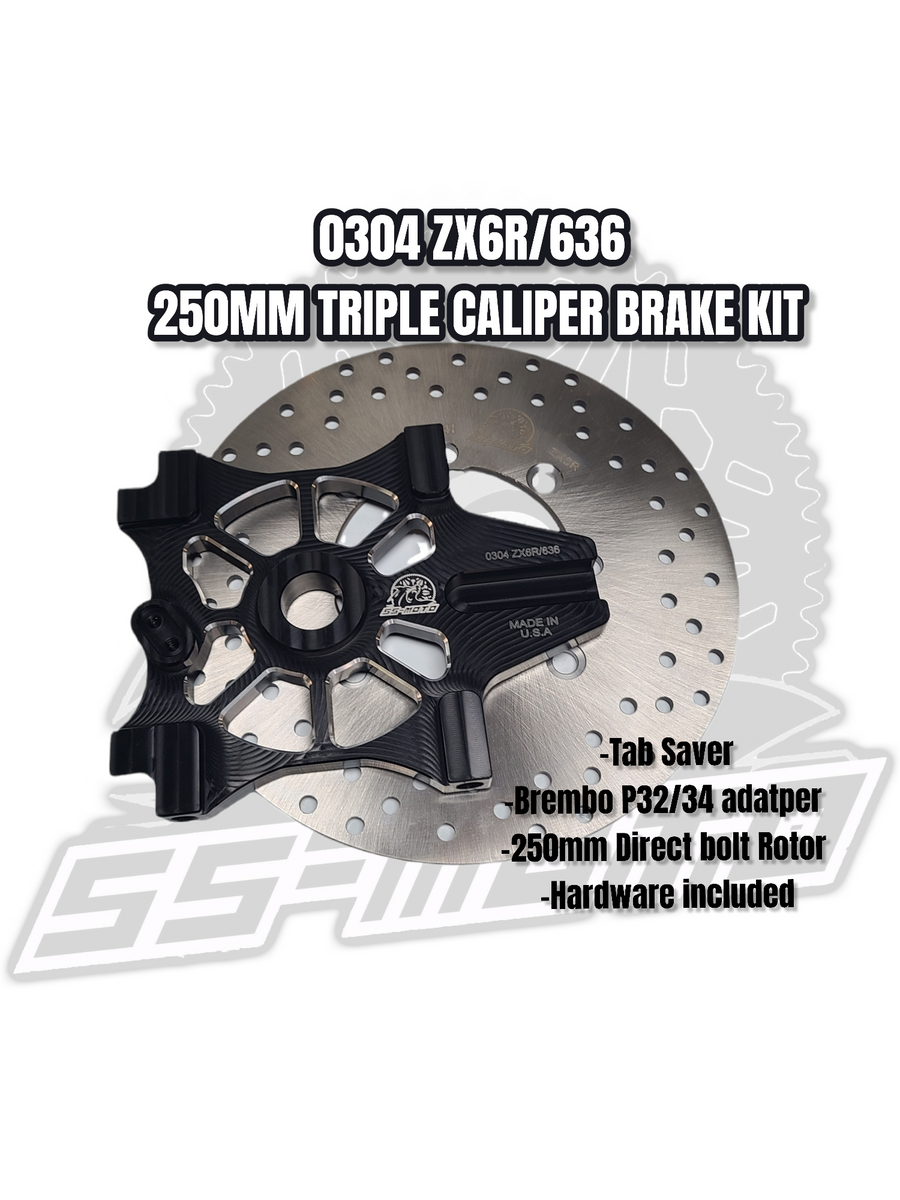 250mm Triple Caliper Brake Bracket - SS-MOTO 